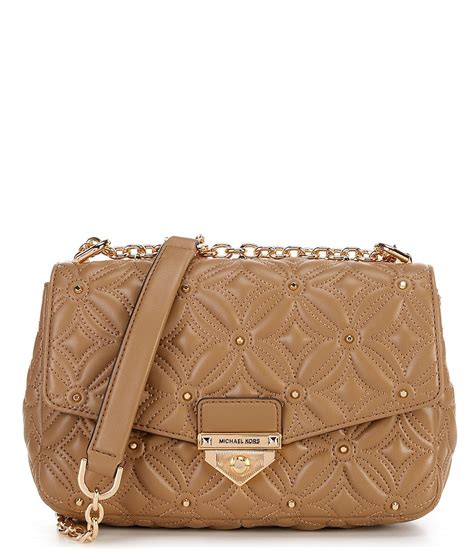 michael kors quilted floral bag|Michael Kors soho studded bag.